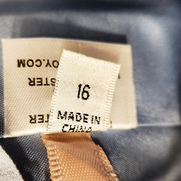 LoyeLoy Blue Chiffon Cold Shoulder Bridesmaid Maxi Dress Gown Long Slit Size - Picture 4 of 7